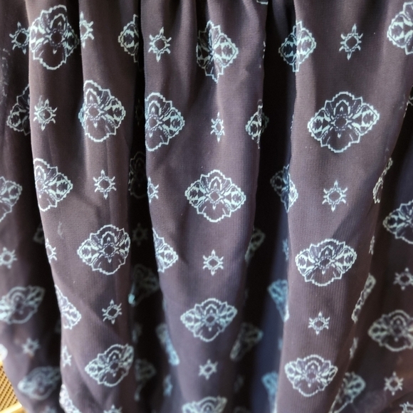 Enfocu Boho Colorful Maxi Spaghetti Dress. SIZE 6 - Picture 9 of 13